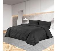 Lumanois Juego de Funda nórdica algodón Negro 200x200 cm,Casa y jardín,Ropa de casa,Ropa de Cama,Fundas de nórdico,1.4kg-136114