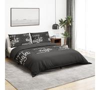 Lumanois Juego de Funda nórdica algodón Negro 260x220 cm,Casa y jardín,Ropa de casa,Ropa de Cama,Fundas de nórdico,0.73kg-136536