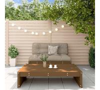 Lumanois Juego Muebles jardín 2 pzas y Cojines Madera Maciza marrón Miel,44.26kg-3186133