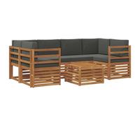 Lumanois Juegos de sofás con cojín 7 pcs Natural y Antracita,Mobiliario,Conjuntos de Muebles,100.26kg-3374432