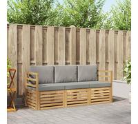 Lumanois Juegos de sofás Madera de Acacia Sólida, Conjuntos de Muebles, 41.5 kg-3391296
