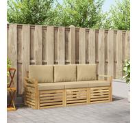 Lumanois Juegos de sofás Madera de Acacia Sólida, Conjuntos de Muebles, 41.6 kg-3391318