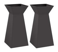 Lumanois Maceta Pilar 2 pcs Negro 35 x 35 x 73 cm,Casa y jardín,Jardín,Jardinería,Maceteros y jardineras,11.95kg-873839