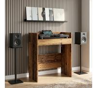 Lumanois Mesa de DJ Madera Envejecida 82 x 45 x 102 cm, Mesas de Oficina, 20.1 kg-8006754