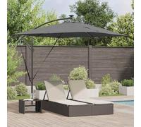 Lumanois Parasol de Cantilever Tipo plátano Antracita 249 x 249 x 250 cm,Casa y jardín,Sombrillas,14.81kg-42003401