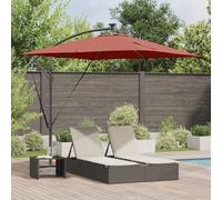 Lumanois Parasol de Cantilever Tipo plátano Terracota 249 x 249 x 250 cm,Casa y jardín,Sombrillas,14.81kg-42003406