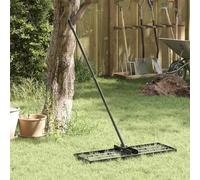 Lumanois Rastrillo de Jardín Negro Acero con Revestimiento en Polvo, Casa y jardín Jardín Jardinería Herramientas de jardín Rastrillos, Negro, 4.18kg