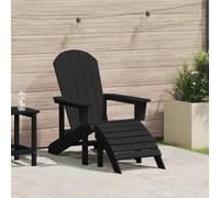 Lumanois Silla Adirondack Negro 82 x 74 x 92 cm HDPE,Mobiliario,Muebles de jardín,Asientos de Exterior,Sillas de jardín,21.48kg-42006631