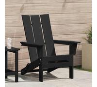 Lumanois Silla Adirondack Plegable Negro 80,5 x 74,5 x 92 cm HDPE,Mobiliario,Muebles de jardín,Asientos de Exterior,Sillas de jardín,16.92kg-42006619