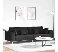 Lumanois Sofá con cojín Negro 250 x 77 x 76 cm Tela,Mobiliario,Sofás,40kg-3335145