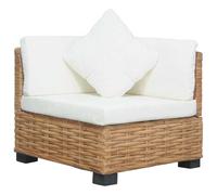 Lumanois Sofá de Esquina con Cojines ratán Natural,Mobiliario,Asientos de Exterior,Sofás modulares de Exterior,14.1kg-286279
