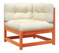 Lumanois Sofá de Esquina de jardín y Cojines Madera Pino marrón Cera,Mobiliario,Asientos de Exterior,Sofás modulares de Exterior,14.91kg-838066