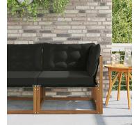 Lumanois Sofá de Esquina para Exteriores Madera de Acacia Sólida Natural,Asientos de Exterior,Sofás modulares de Exterior,14kg-900639