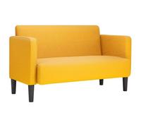 Lumanois Sofá Loveseat Amarillo Claro 109 cm Tejido de Pana,Mobiliario,Sofás,20.1kg-4100528