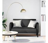 Lumanois Sofá Loveseat de Cuero sintética Color Negro de 110 cm,Mobiliario,Sofás,20.5kg-4100536