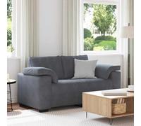 Lumanois Sofá Loveseat Gris Oscuro 160x77x82 cm Terciopelo,Mobiliario,Sofás,25.2kg-4105258