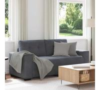 Lumanois Sofá Loveseat Gris Oscuro 180x77x82 cm Terciopelo,Mobiliario,Sofás,25.9kg-4105123