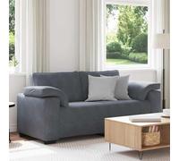 Lumanois Sofá Loveseat Gris Oscuro 180x77x82 cm Terciopelo,Mobiliario,Sofás,27kg-4105268