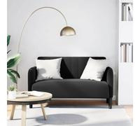 Lumanois Sofá Loveseat Terciopelo Negro 109 cm,Mobiliario,Sofás,19.2kg-4100592