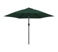 Lumanois Sombrilla con Palo de Acero Verde 3 m,Artículos de Exterior,Sombrillas,6.3kg-40769