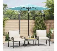 Lumanois Sombrilla de jardín con Poste de Acero Azul 223x223x213 cm,Artículos de Exterior,Sombrillas,5.6kg-4005098