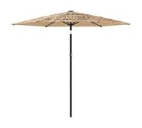 Lumanois Sombrilla de jardín con Poste de Acero marrón 268x268x226 cm,Artículos de Exterior,Sombrillas,6.5kg-4005101