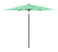 Lumanois Sombrilla de jardín con Poste de Acero Verde 223x223x213 cm,Artículos de Exterior,Sombrillas,5.6kg-4005099
