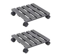 Lumanois Soporte con Ruedas para Plantas 2 Unidades WPC Gris 30x30x7,5cm,Casa y jardín,Jardín,Jardinería,Soportes para macetas,3.52kg-149034