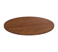 Lumanois Tablero de Mesa Redonda Madera de Roble marrón Oscuro Ø50x1,5cm,Mobiliario,Accesorios para mesas,Tableros para mesas,2.74kg-342967