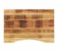 Lumanois Tablero Escritorio con Curva Madera Mango Rugosa 100x50x2,5 cm,Mobiliario,Accesorios para mesas,Tableros para mesas,10.44kg-370179