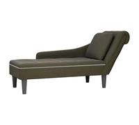 Lumanois Tumbona Almohada reposabrazo Derecho Cuero Verde Militar,Mobiliario,Sillas,Divanes,16.2kg-4009859