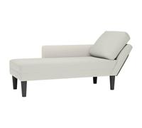 Lumanois Tumbona con Almohada y reposabrazo Derecho Terciopelo Crema,Mobiliario,Sillas,Divanes,16.7kg-4009814