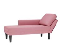 Lumanois Tumbona con Almohada y reposabrazo Derecho Terciopelo Rosa,Mobiliario,Sillas,Divanes,16.7kg-4009810