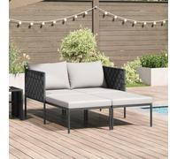 Lumanois Tumbona con cojín 2-Persona Antracita 153 x 115 x 69.5 cm,Mobiliario,Muebles de jardín,Asientos de Exterior,Tumbonas,27.95kg-42004134