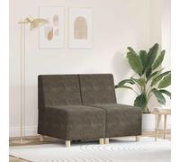 Lumanois Unidad de Sofá Modular sin Brazos 2 pcs Gris Oscuro,Mobiliario,Sofás,32kg-3399790