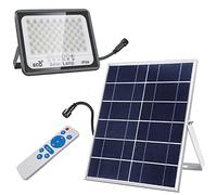LumenSolar - Kit Solar Con Placa y Foco LED, Equipo Impermeable IP66, Autoconsumo, Temperatura Color 6000K-6500K, Tensión Máxima 500V, Regulable Con Mando a Distancia (10W)