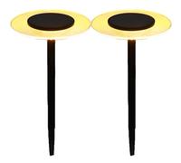 LUMI JARDIN 2 balizas solares para clavar en el suelo H35cm 2x UFO