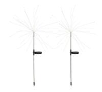 Lumisky Juego de 2 luces solares Fireworks Spike efecto fuegos artificiales LED 97 cm