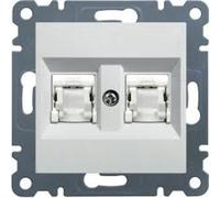 Lumina Toma doble RJ45 cat. 6 UTP blanca WL2160