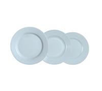 Luminarc 5427511 - Vajilla PLUMI PARADISE de 18 Piezas de Vidrio Opal Azul