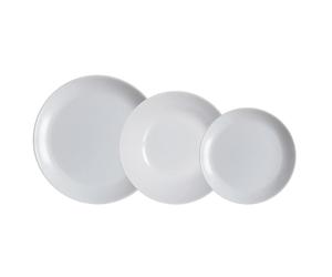 Luminarc 9312921 - Vajilla opal de 18 piezas Diwali Granit