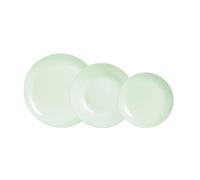 Luminarc Vajilla Diwali Paradise 9436220 – vidrio opal 12 piezas (4 servicios) verde
