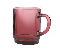 LUMINARC ALBA Mug Vidrio 25CL Terracota Brillo Fabricado en Francia Reciclable