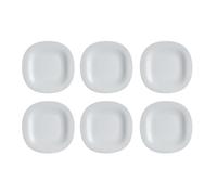 Luminarc Set de 6 platos llanos Carine Granit de vidrio opal 27 cm