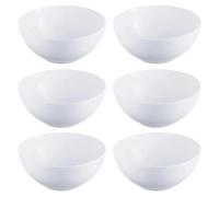 LUMINARC DIWALI 6 Bol Opal 18CM Blanco Brillo Fabricado en Francia Reciclable Blanco