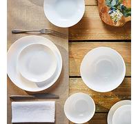 LUMINARC Diwali - Vajilla para 6 personas (18 piezas, 6 platos llanos, 6 platos hondos, 6 vasos de postre)