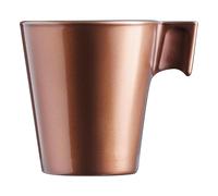 Luminarc FLASHY Taza Vidrio 8 icolor Brillo Francia Reciclable Saludable Bronze 8cl