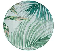 Luminarc Plato de postre Crazifolia 20,5 cm, 1 unidad, cristal, azul, multicolor, verde, 20,5 cm