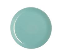 Luminarc - Plato Llano Arty Soft, Vidrio, Verde Agua, 26 x 26 x 2 cm