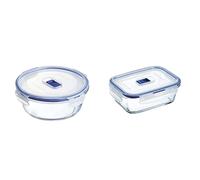 Luminarc Pure Box Active Recipiente Redondo Hermetico 15x7cm - 92 icolor & Pure Box Active Recipiente Rectangular Hermetico 16x11cm - 82 icolor